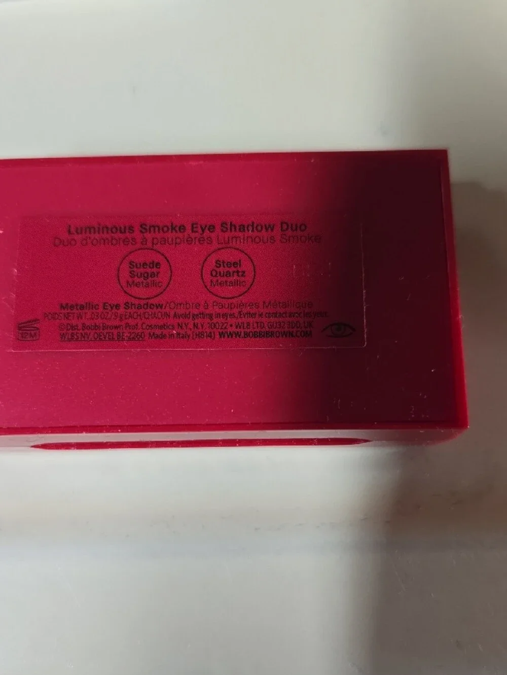 Bobbi Brown Red Compact with Radiant Gold Embossed Lid
